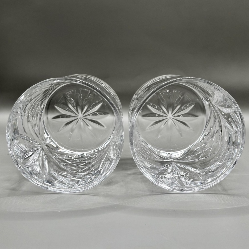 Cristal d'Arques Masquerade 4" Double Old Fashioned Glasses - France Set of 2 - Picture 3 of 4